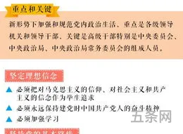 政治生活准则(新形势下若干准则)