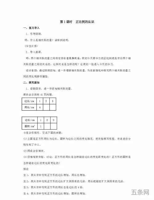 六年级正比例教学反思简短(反比例教学反思不足之处)