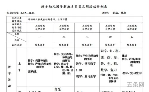 学前班的教学工作计划(学前班第一学期教学工作总结)