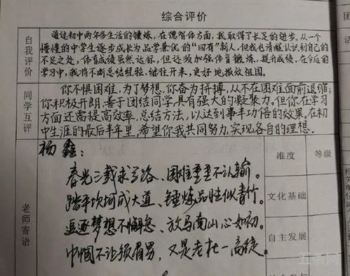 期末评语老师的话200字(老师期末评语100条简短)