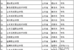 山东专科学校排名及录取分数线(山东省专科大学排名一览表)